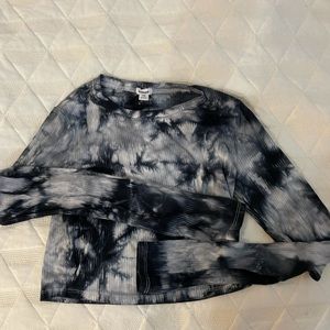 Garage tie die crop top